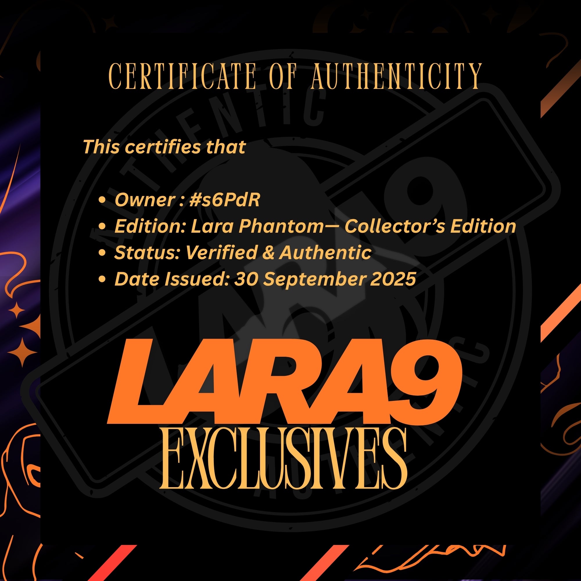 Lara 001 + Phantom  — #s6PdR