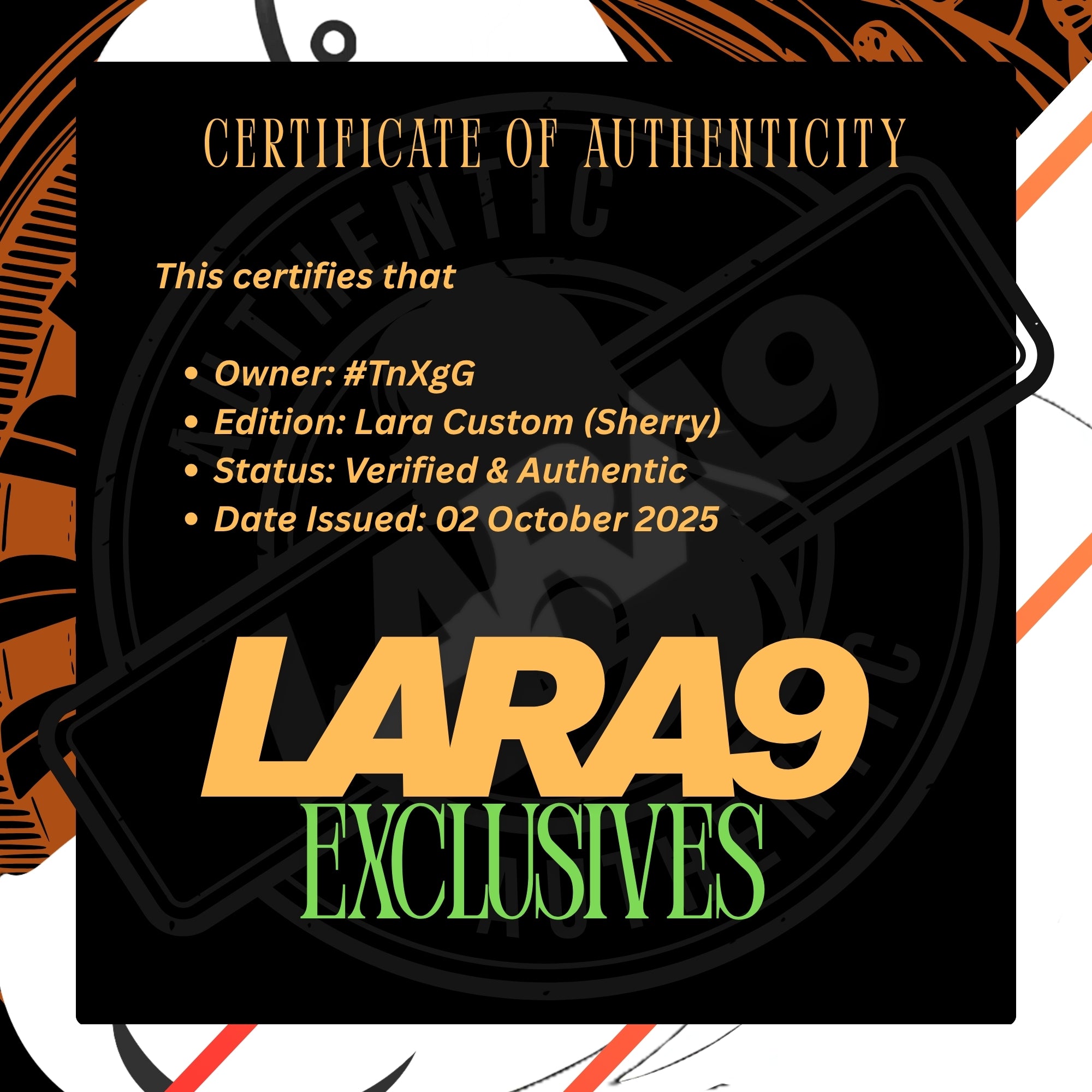 Lara Custom — #TnXgG